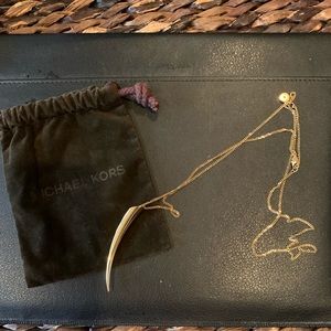 Michael Kors horn necklace